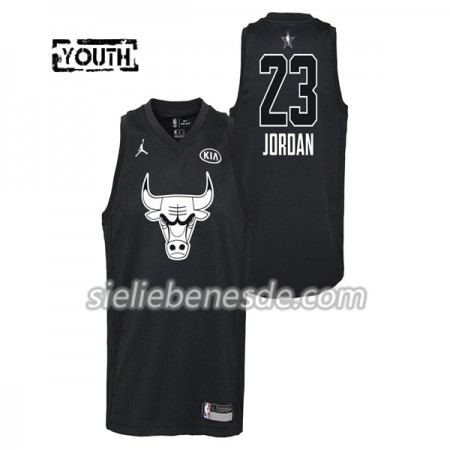 Kinder NBA Chicago Bulls Trikot Michael Jordan  23 2018 All-Star Jordan Brand Schwarz Swingman
